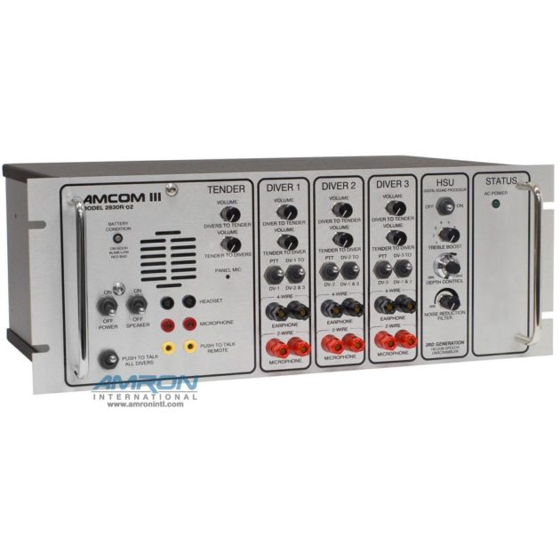 AMCOM III 2830R-02 Three-Diver Rack Mount Communicator with DSP3 Helium Speech Unscrambler - Image 10